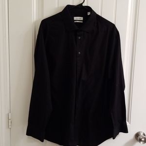 Men's Calvin Klein black dress shirt